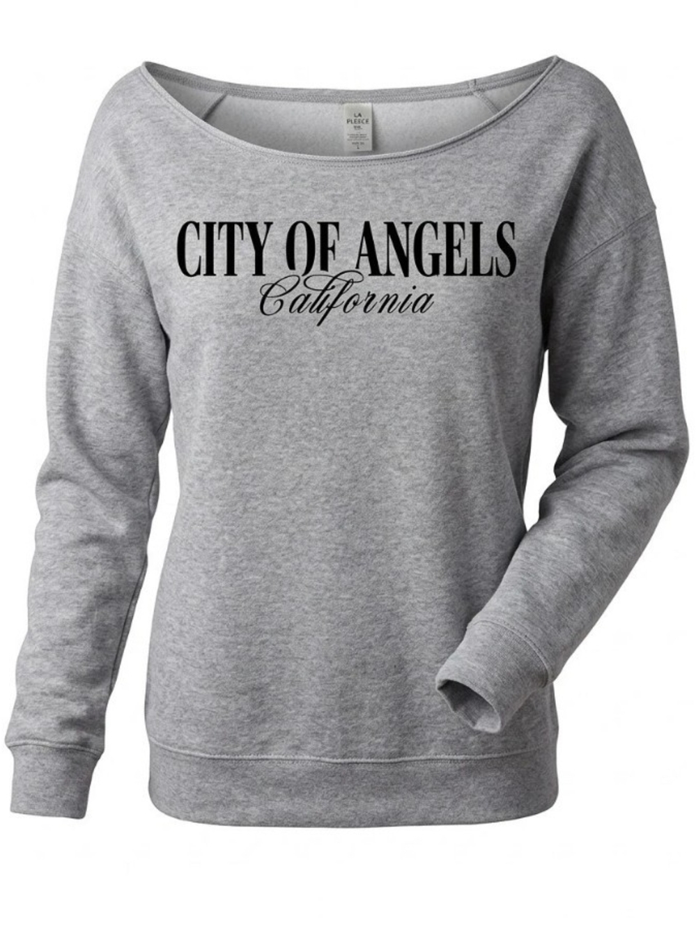 City of Angels California Grey Women's Sweatshirt Off Shoulder XL
